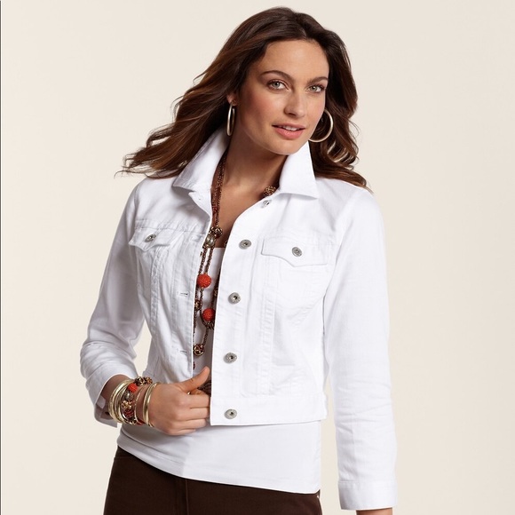 white denim jacket size 12